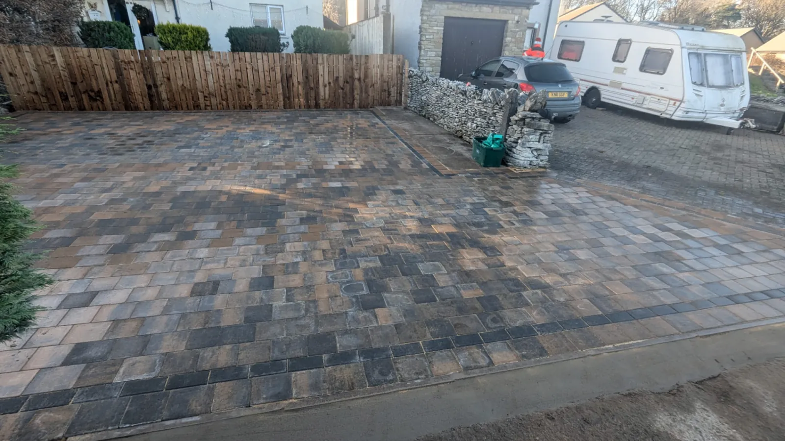 Block paving driveway — completed near Durham, County Durham