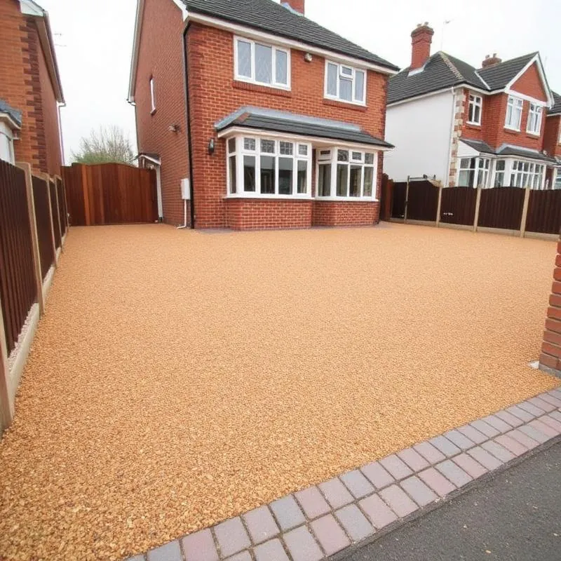 Indian sandstone patio — completed near Blyth, Northumberland