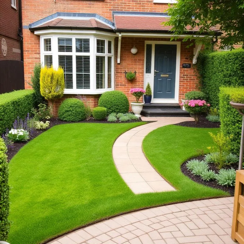 Porcelain patio with planted edges — completed near Durham, County Durham