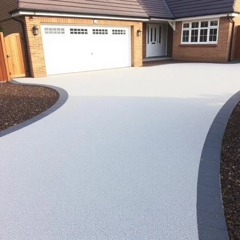 Combined driveway and patio works completed near Blyth, Northumberland