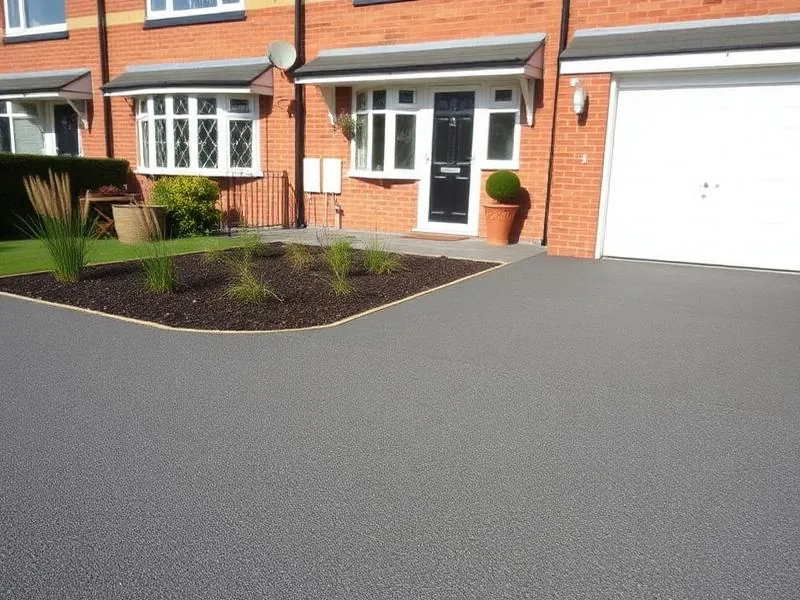 Full garden landscaping with patio — completed near Corbridge, Northumberland